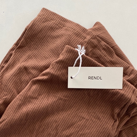 Rendl Brown Rib Pant - Picture 8 of 8